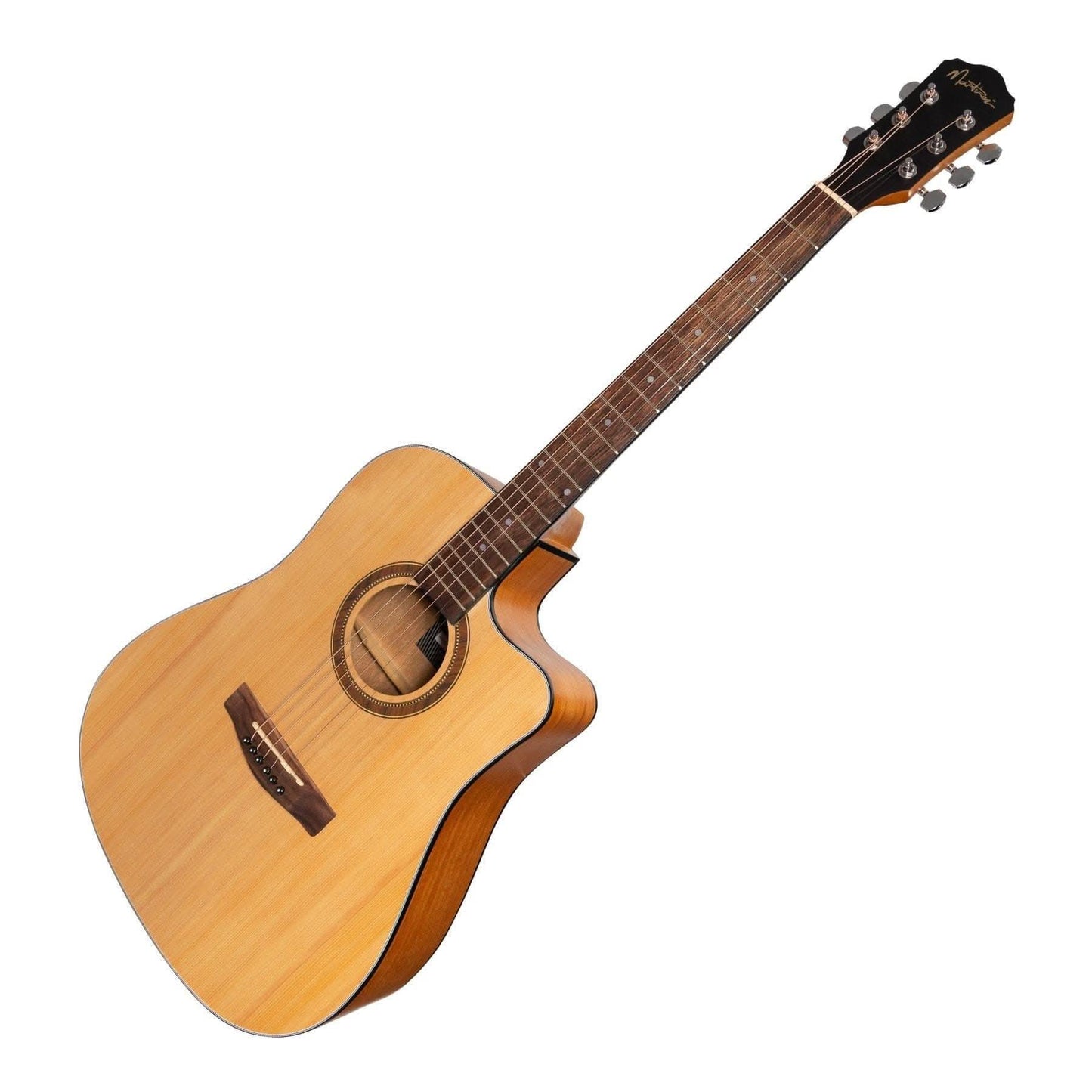 Martinez '41 Series' Dreadnought Cutaway Acoustic-Electric Guitar (Spruce/Mahogany) - GIG Guitars