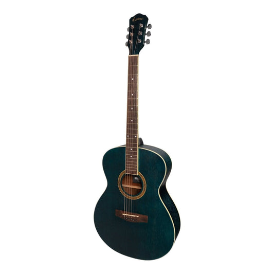 Martinez '41 Series' Folk Size Acoustic Guitar (Blue) - GIG Guitars