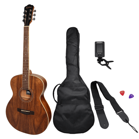 Martinez '41 Series' Folk Size Acoustic Guitar Pack (Rosewood) - GIG Guitars