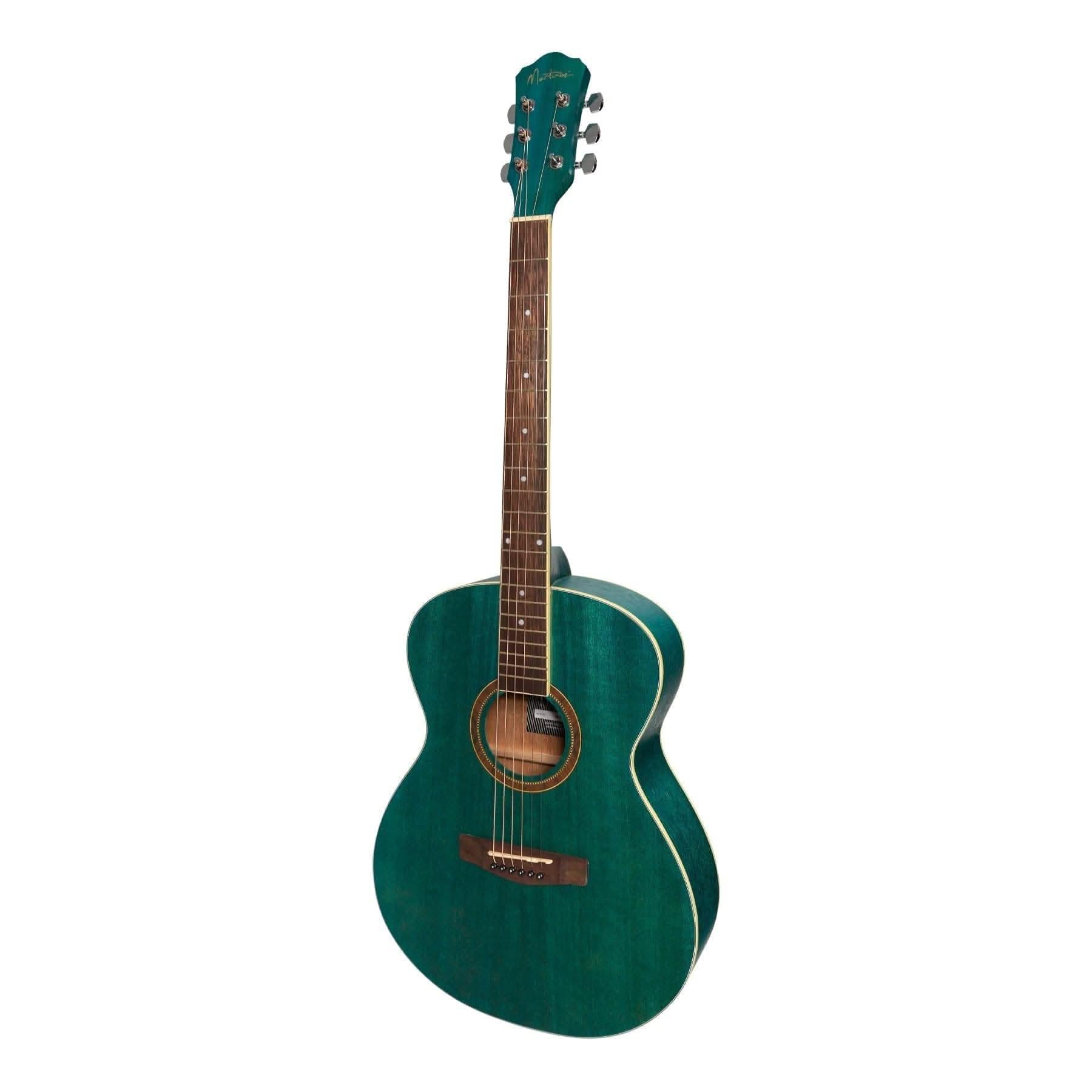 Martinez '41 Series' Folk Size Acoustic Guitar Pack (Teal Green) - GIG Guitars