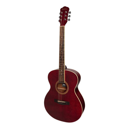 Martinez '41 Series' Folk Size Acoustic Guitar (Red) - GIG Guitars