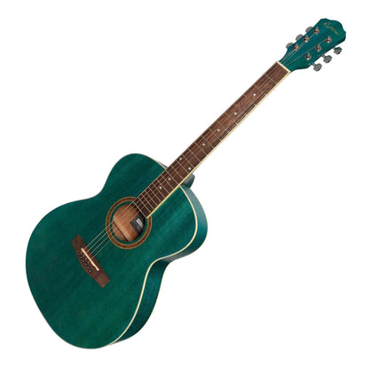 Martinez '41 Series' Folk Size Acoustic Guitar (Teal Green) - GIG Guitars