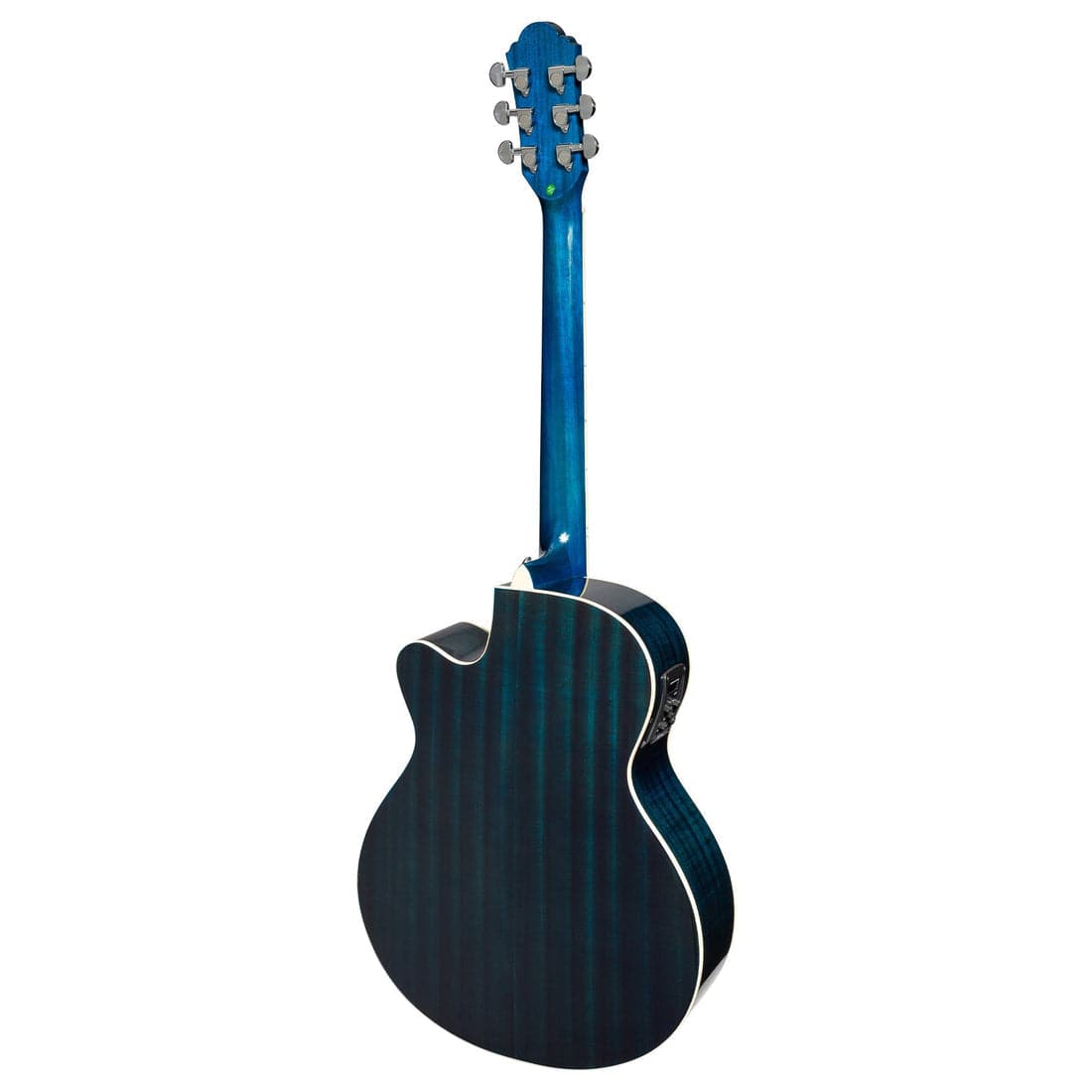 Martinez '41 Series' Folk Size Cutaway Acoustic-Electric Guitar Blue Burst