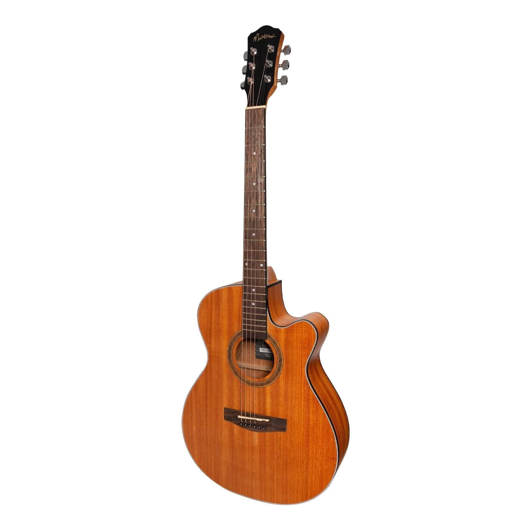 Martinez '41 Series' Folk Size Cutaway Acoustic-Electric Guitar (Mahogany) - GIG Guitars