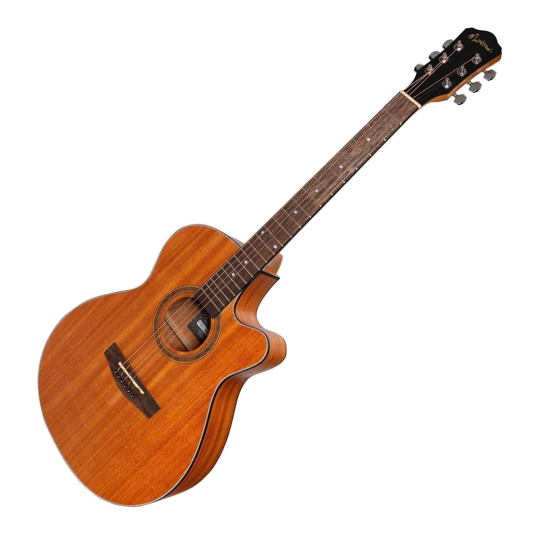 Martinez '41 Series' Folk Size Cutaway Acoustic-Electric Guitar (Mahogany) - GIG Guitars