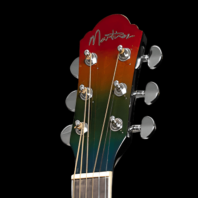 Martinez '41 Series' Folk Size Cutaway Acoustic-Electric Guitar (Rainbow Burst) - GIG Guitars