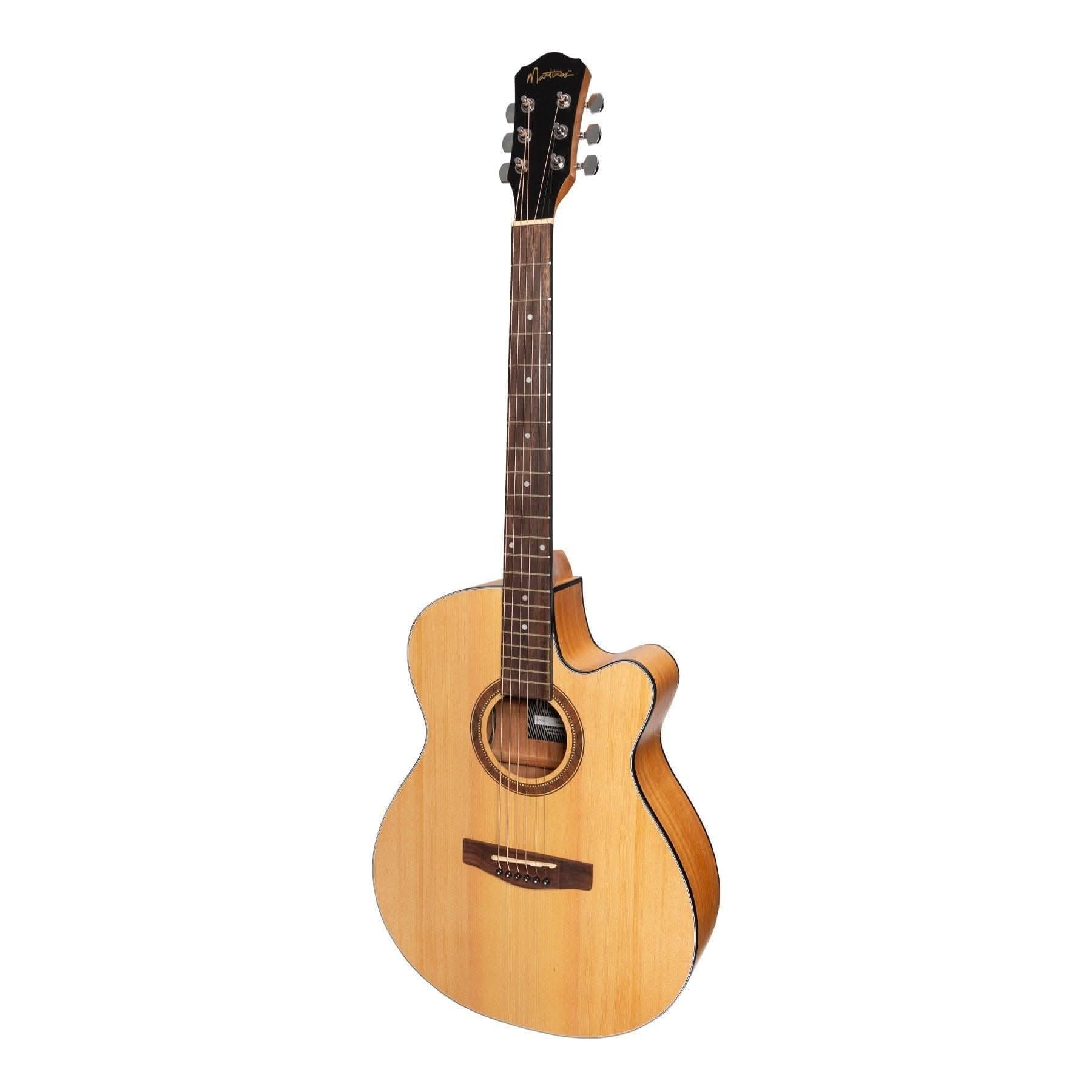 Martinez '41 Series' Folk Size Cutaway Acoustic-Electric Guitar (Spruce/Mahogany) - GIG Guitars