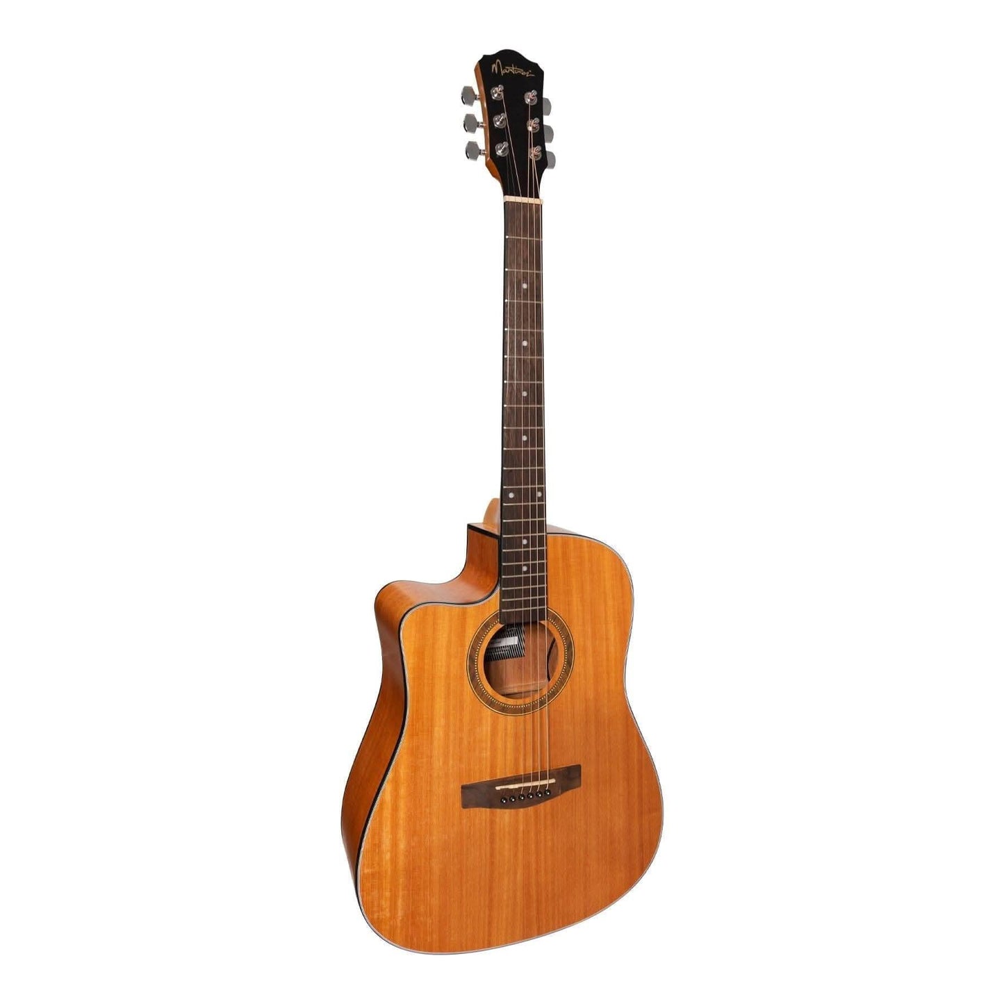 Martinez '41 Series' Left Handed Dreadnought Cutaway Acoustic-Electric Guitar (Mahogany) - GIG Guitars