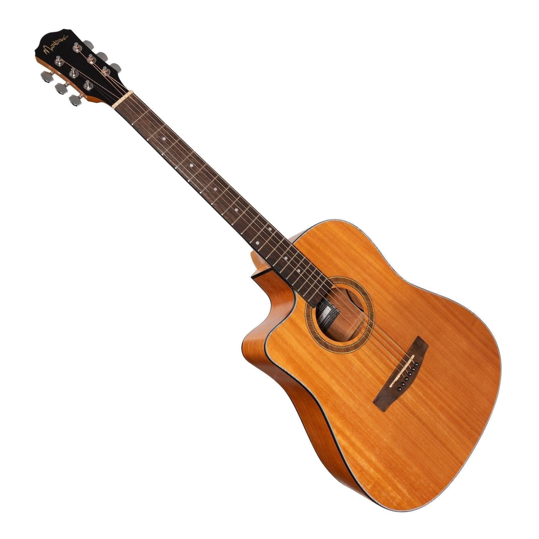 Martinez '41 Series' Left Handed Dreadnought Cutaway Acoustic-Electric Guitar (Mahogany) - GIG Guitars