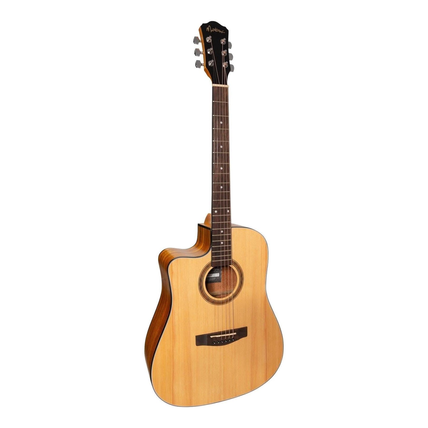 Martinez '41 Series' Left Handed Dreadnought Cutaway Acoustic-Electric Guitar (Spruce/Koa) - GIG Guitars