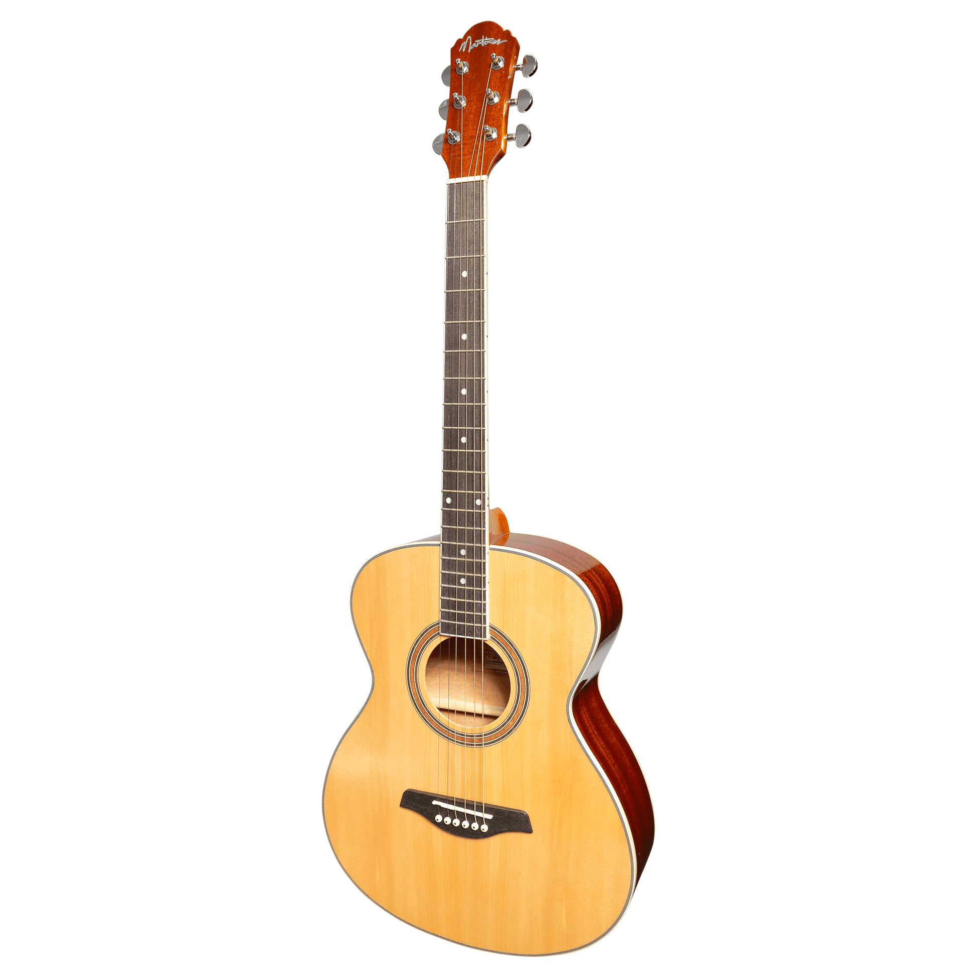 Martinez '41 Series' Left Handed Folk Size Acoustic-Electric Guitar (Spruce/Sapele) - GIG Guitars