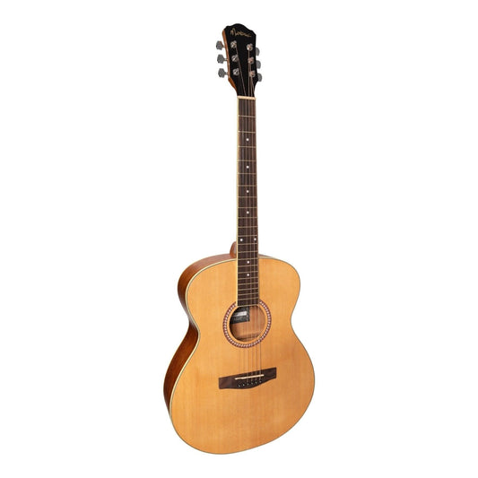 Martinez '41 Series' Left Handed Folk Size Acoustic Guitar (Spruce/Rosewood) - GIG Guitars