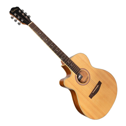 Martinez '41 Series' Left Handed Folk Size Cutaway Acoustic-Electric Guitar (Spruce/Rosewood) - GIG Guitars