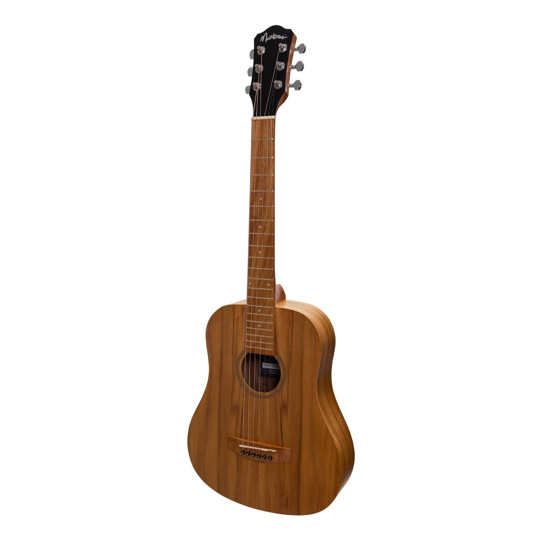 Martinez Acoustic-Electric Babe Traveller Guitar (Jati-Teakwood) - GIG Guitars