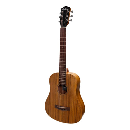 Martinez Acoustic-Electric Babe Traveller Guitar with Built-In Tuner (Koa) - GIG Guitars