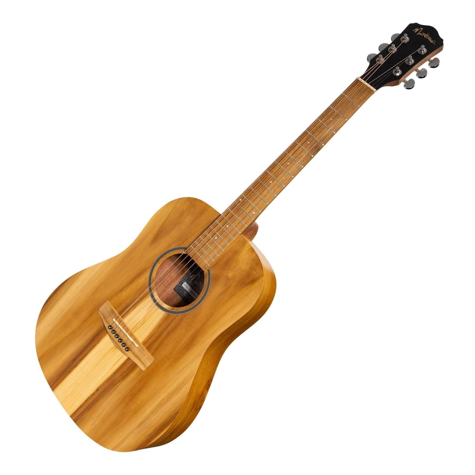 Martinez Acoustic-Electric Middy Traveller Guitar (Jati-Teakwood) - GIG Guitars