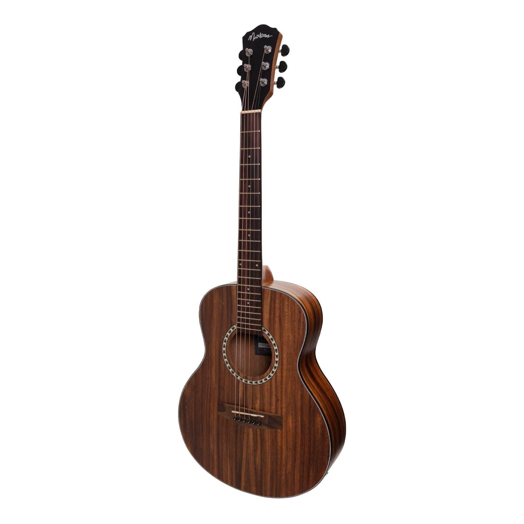 Martinez Acoustic-Electric Short Scale Guitar with Built-In Tuner (Rosewood) - GIG Guitars