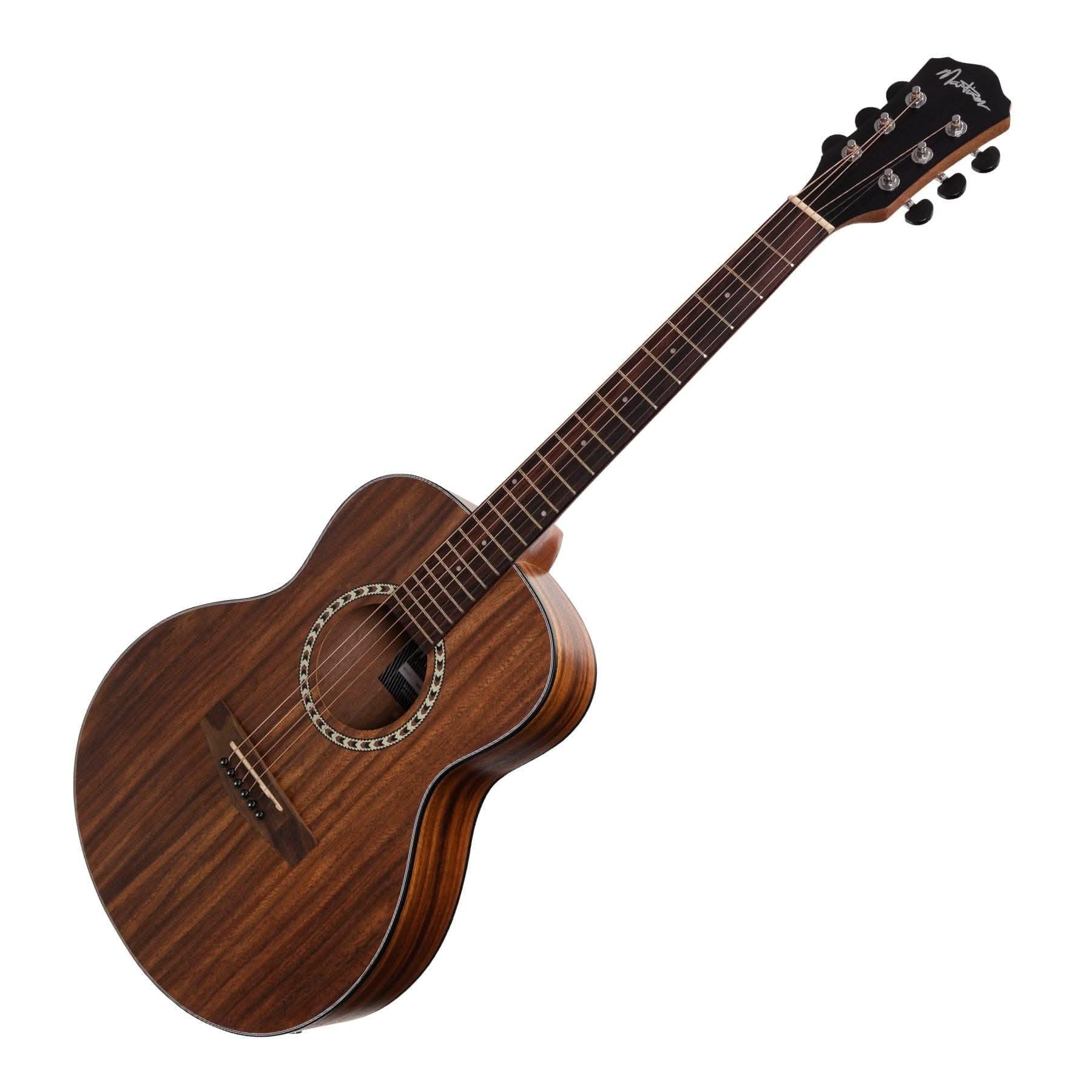 Martinez Acoustic-Electric Short Scale Guitar with Built-In Tuner (Rosewood) - GIG Guitars