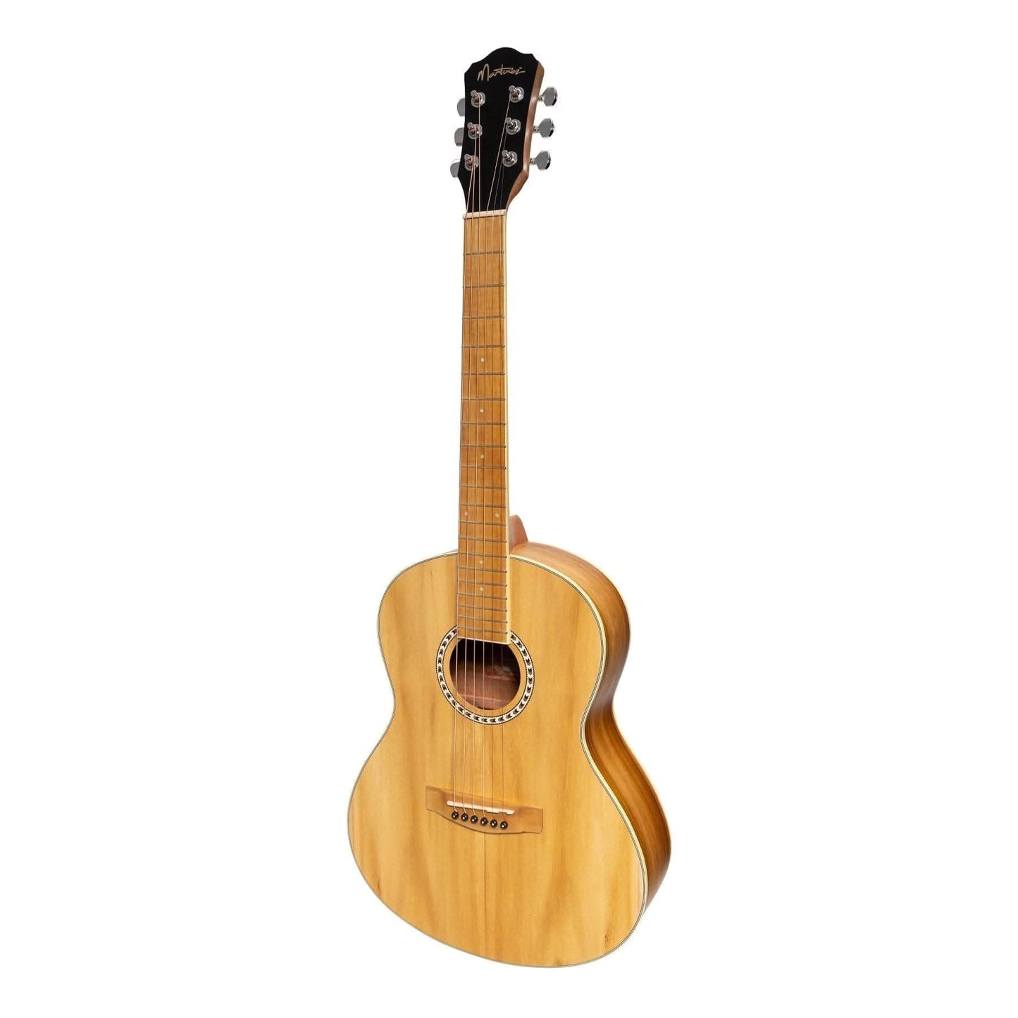 Martinez Acoustic 'Little-Mini' Folk Guitar Pack with Built-In Tuner (Jati-Teakwood) - GIG Guitars