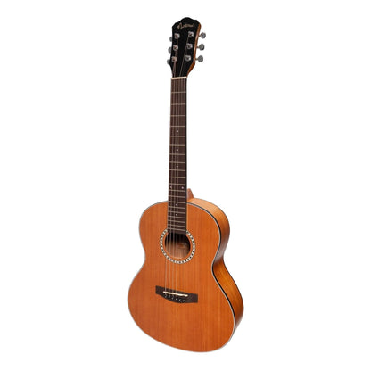 Martinez Acoustic 'Little-Mini' Folk Guitar Pack with Built-In Tuner (Mahogany) - GIG Guitars