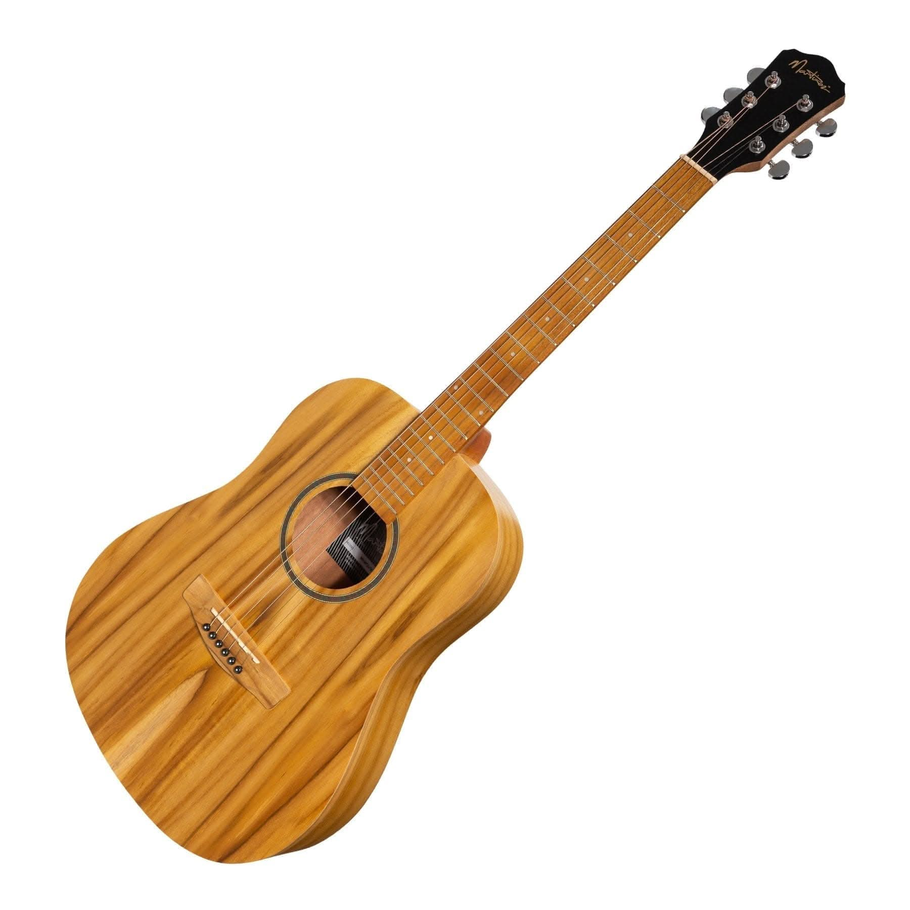 Martinez Acoustic Middy Traveller Guitar (Jati-Teakwood) - GIG Guitars