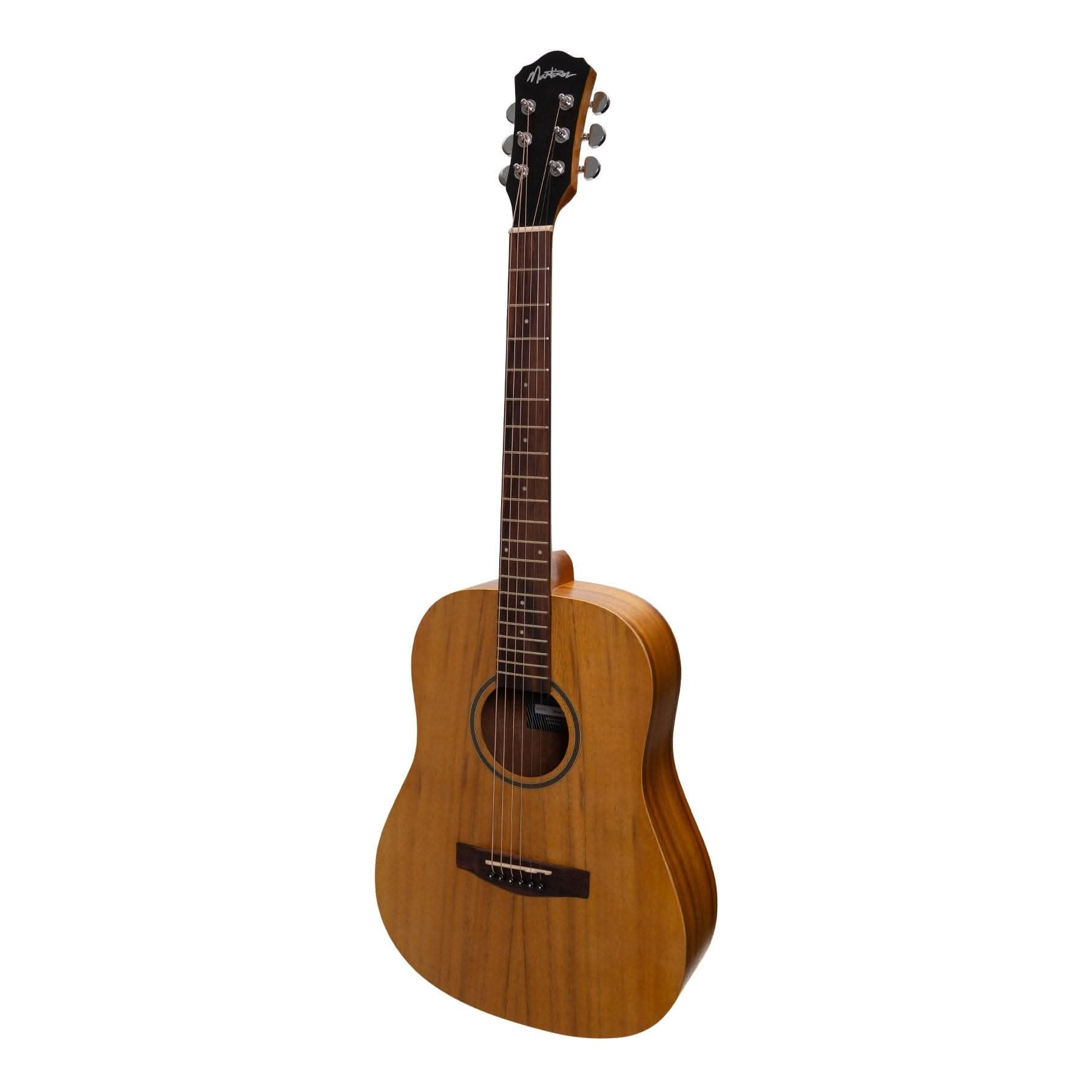 Martinez Acoustic Middy Traveller Guitar (Koa) - GIG Guitars