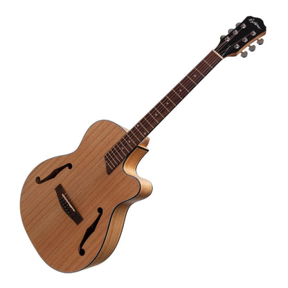 Martinez Jazz Hybrid Acoustic-Electric Small Body Cutaway Guitar (Mindi-Wood) - GIG Guitars