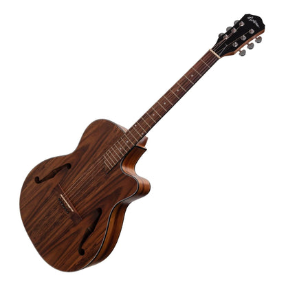 Martinez Jazz Hybrid Acoustic-Electric Small Body Cutaway Guitar (Rosewood) - GIG Guitars