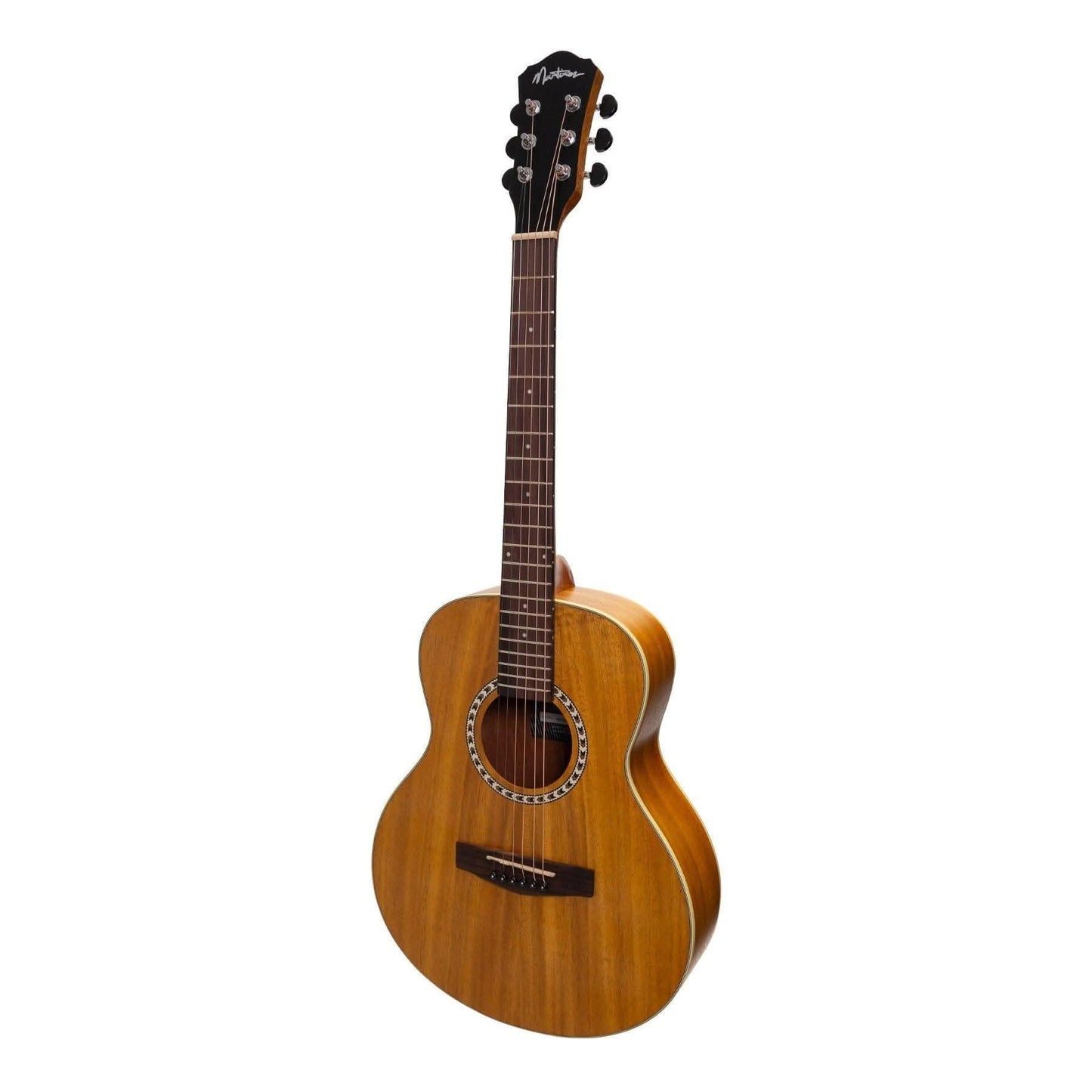 Martinez Left Handed Acoustic-Electric Short-Scale Guitar (Koa) - GIG Guitars