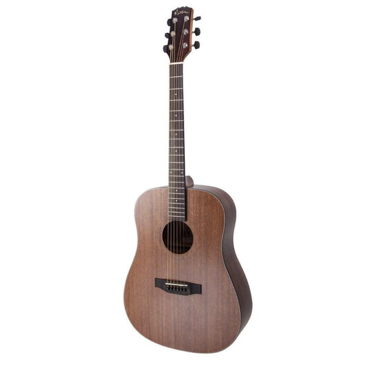 Martinez 'Natural Series' Mahogany Top Acoustic Dreadnought Guitar (Open Pore) - GIG Guitars