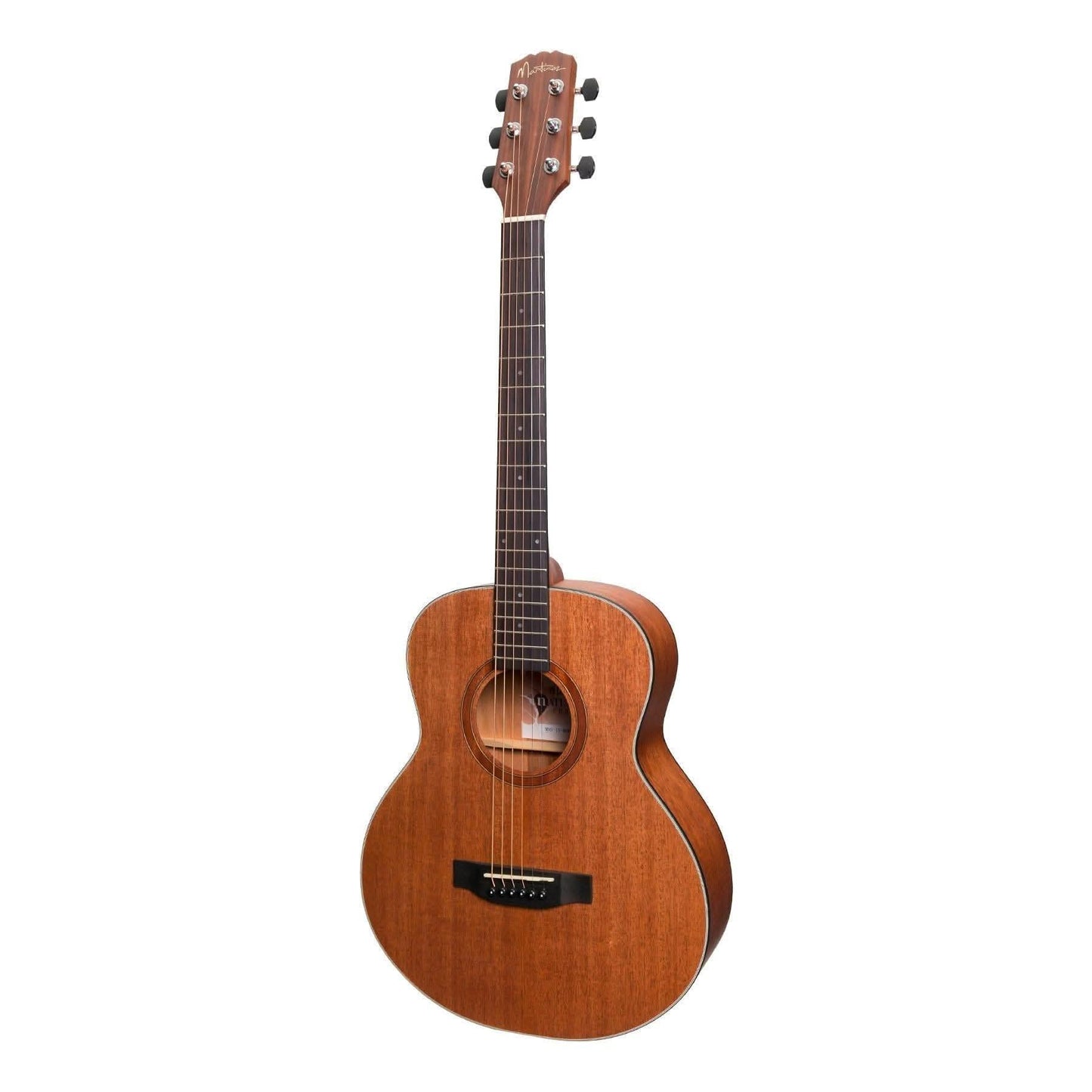 Martinez 'Natural Series' Mahogany Top Acoustic-Electric Mini Short Scale Guitar (Open Pore) - GIG Guitars