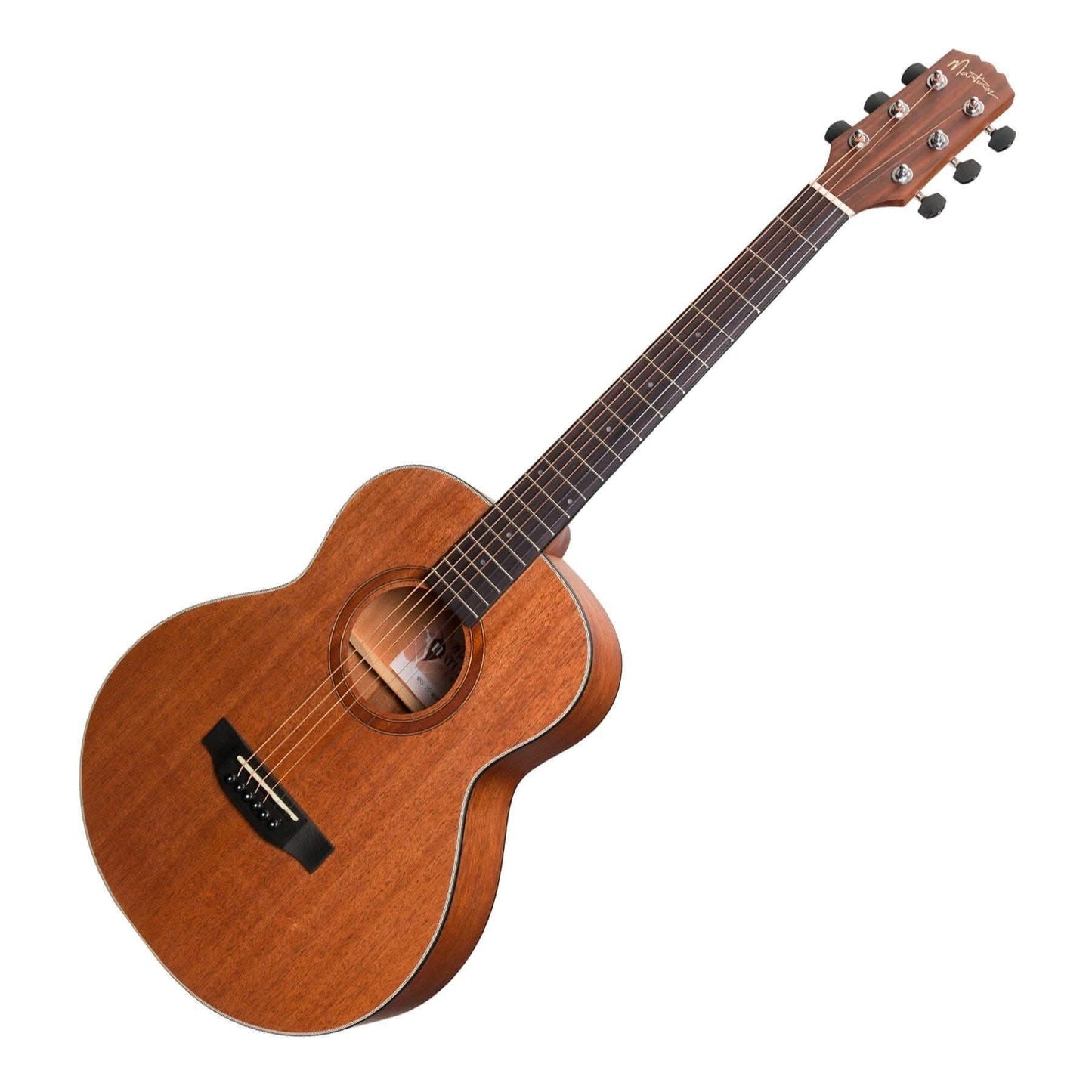 Martinez 'Natural Series' Mahogany Top Acoustic-Electric Mini Short Scale Guitar (Open Pore) - GIG Guitars