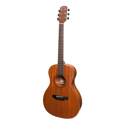 Martinez 'Natural Series' Mahogany Top Acoustic-Electric Parlour Guitar (Open Pore) - GIG Guitars