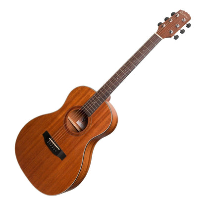 Martinez 'Natural Series' Mahogany Top Acoustic-Electric Parlour Guitar (Open Pore) - GIG Guitars