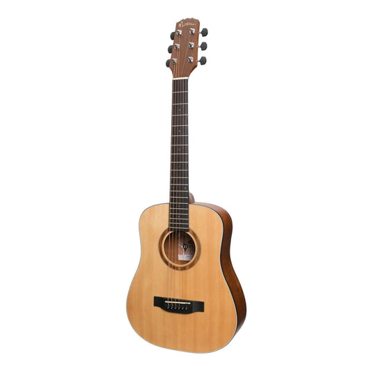 Martinez 'Natural Series' Spruce Top Acoustic-Electric Babe Traveller Guitar (Open Pore) - GIG Guitars