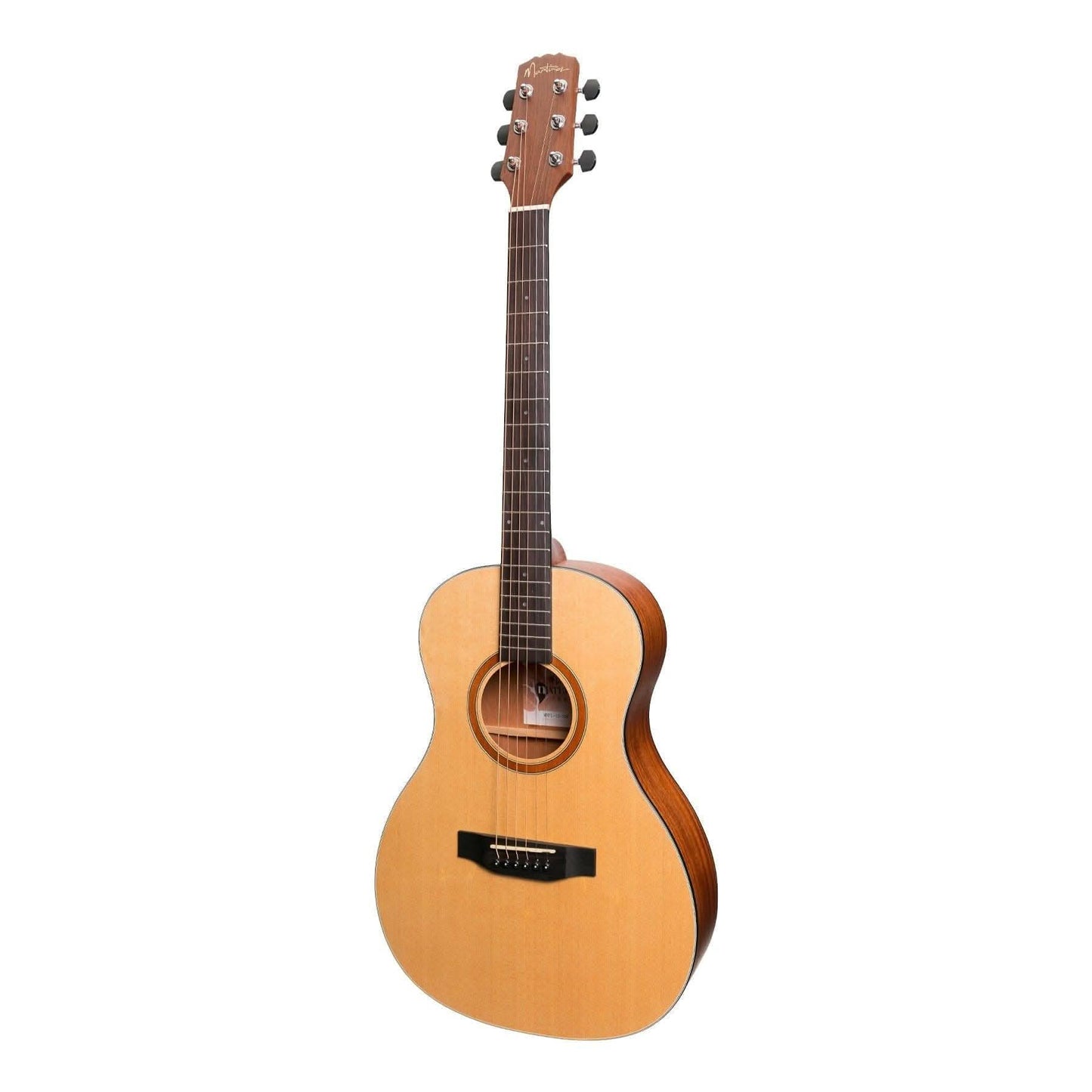 Martinez 'Natural Series' Spruce Top Acoustic-Electric Parlour Guitar (Open Pore) - GIG Guitars