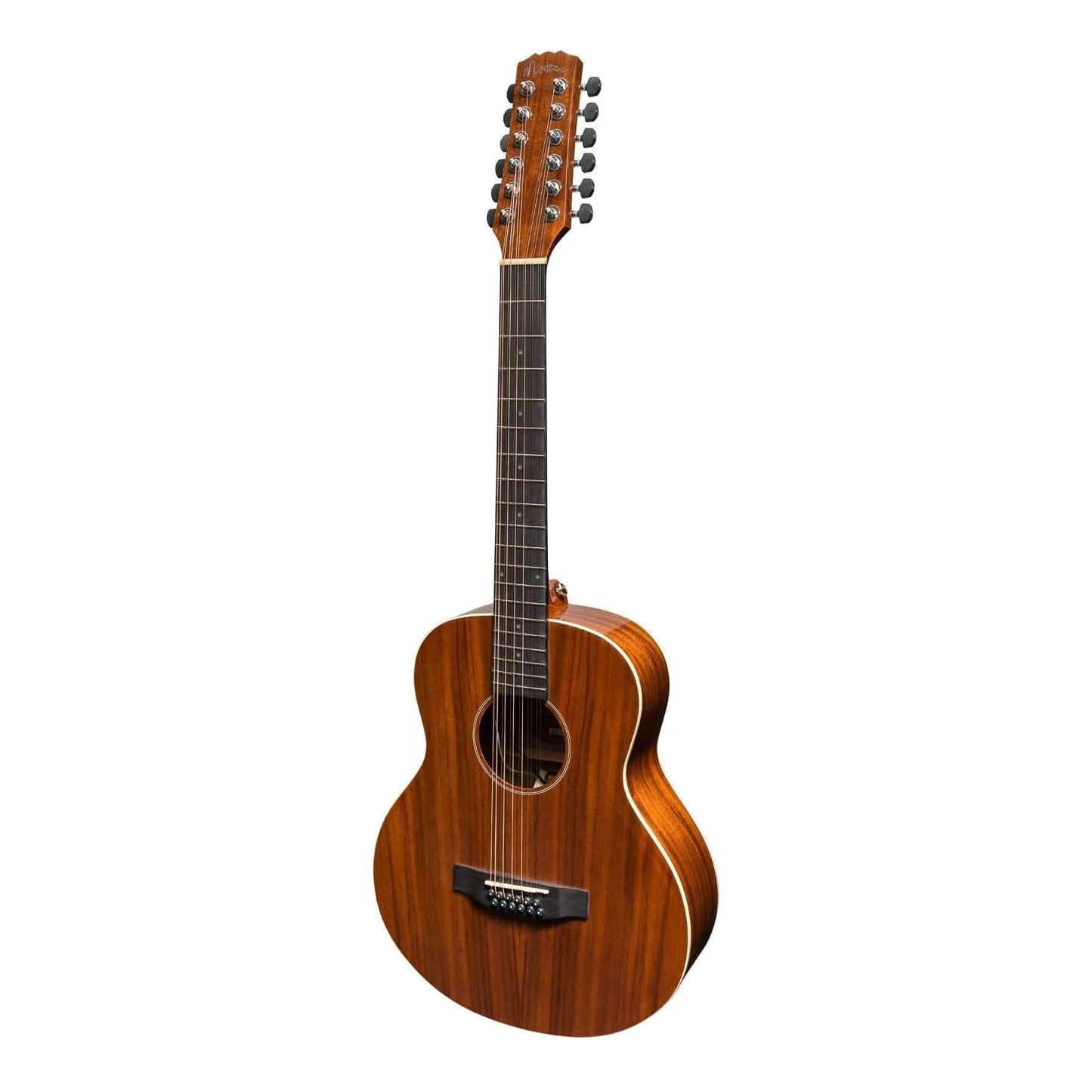 Martinez 'Southern Star Series' Koa Solid Top 12-String Acoustic-Electric TS-Mini Guitar (Natural Gloss) - GIG Guitars