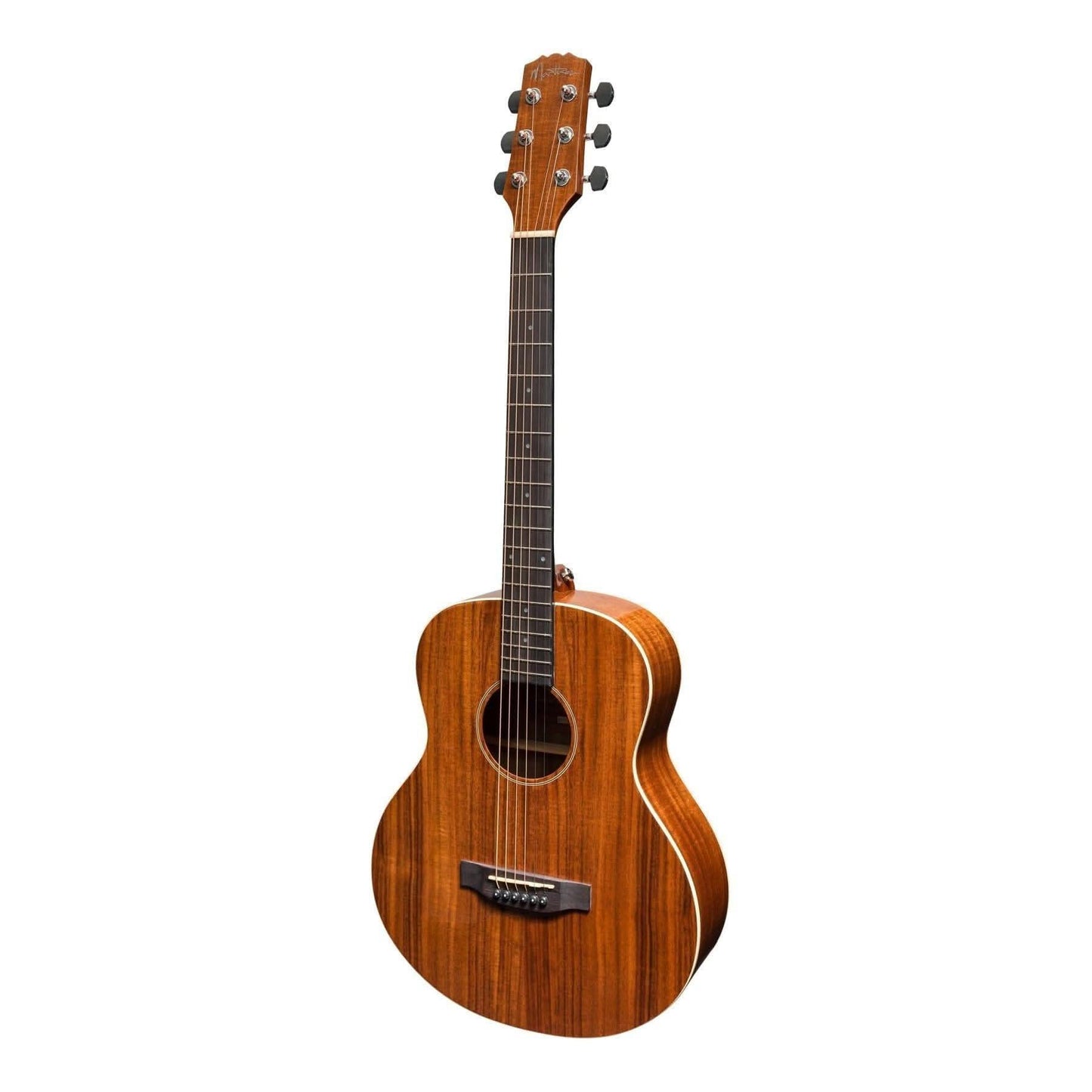 Martinez 'Southern Star Series' Koa Solid Top Acoustic-Electric TS-Mini Guitar (Natural Gloss) - GIG Guitars