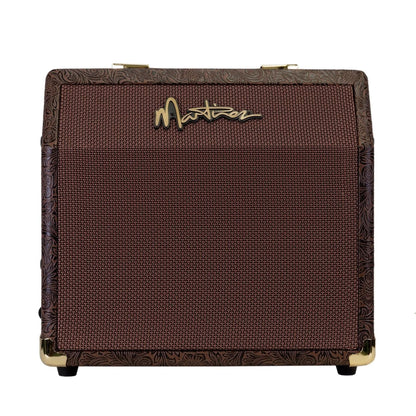 Martinez Retro-Style 15 Watt Acoustic Guitar Amplifier with Chorus (Paisley Brown) - GIG Guitars