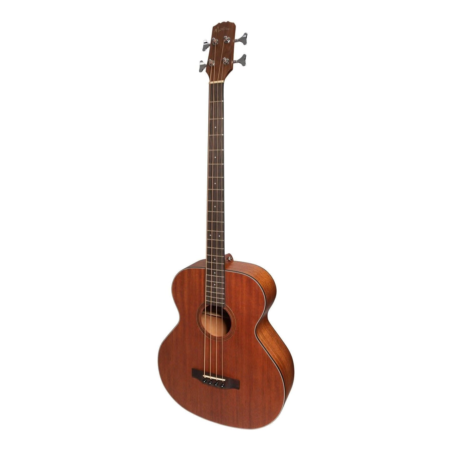 Martinez 'Natural Series' Mahogany Top Acoustic-Electric Bass Guitar (Open Pore) - GIG Guitars