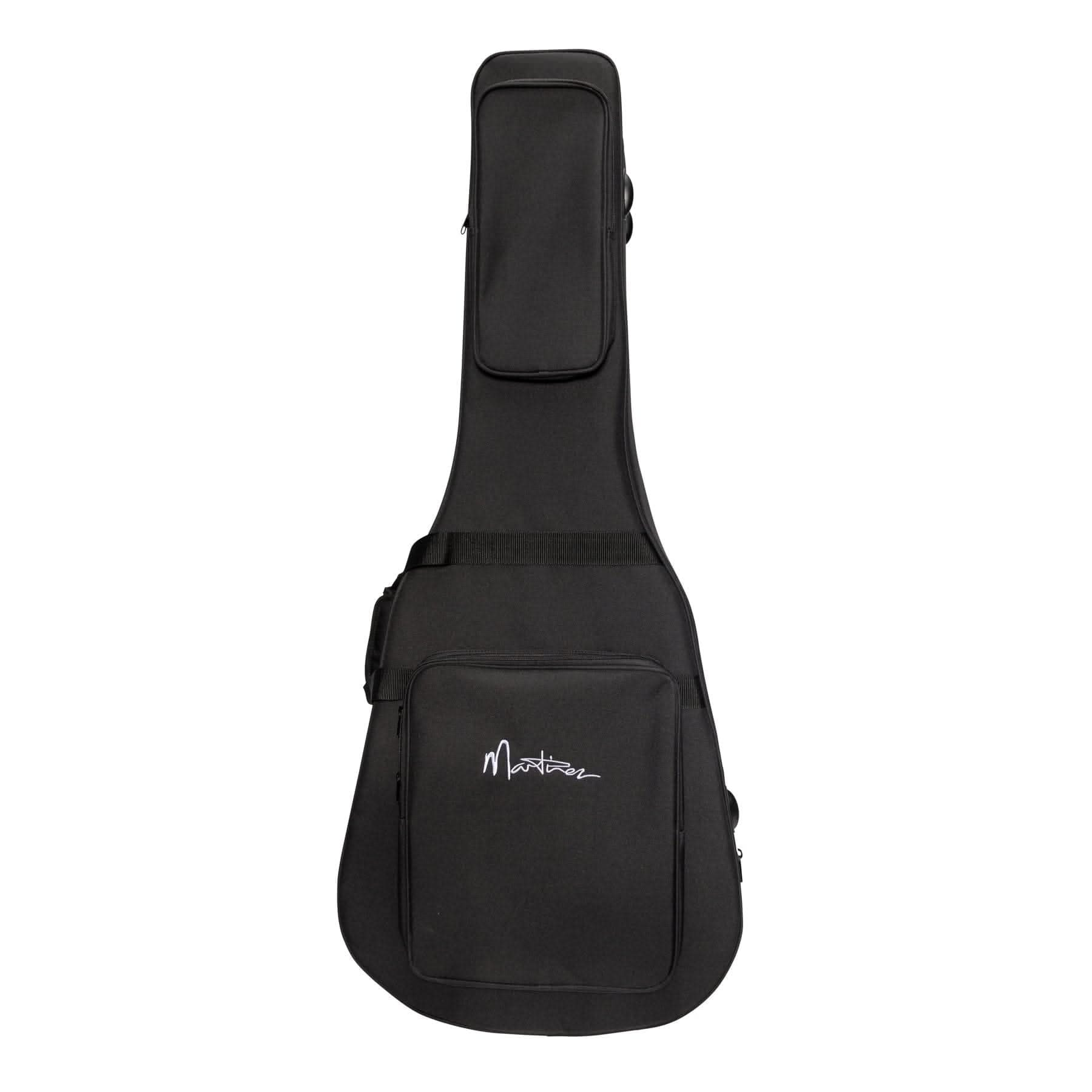 Martinez Deluxe Shaped Acoustic Guitar Polyfoam Case (Black) - GIG Guitars