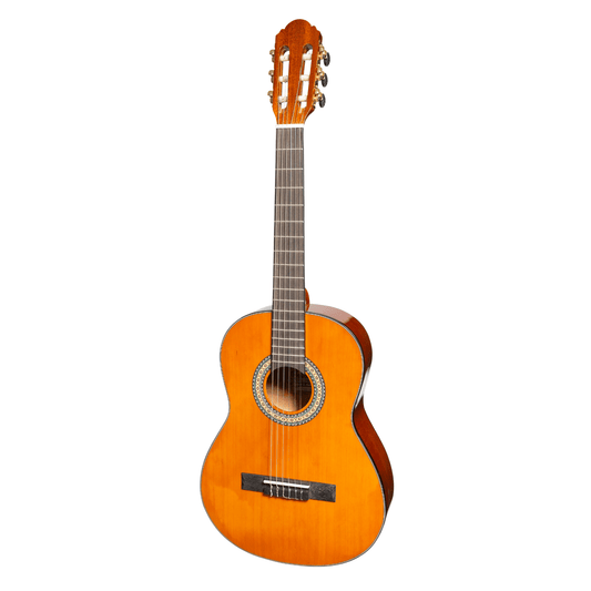 Martinez G-Series 3/4 Size Classical Guitar with Tuner (Amber-Gloss) - GIG Guitars