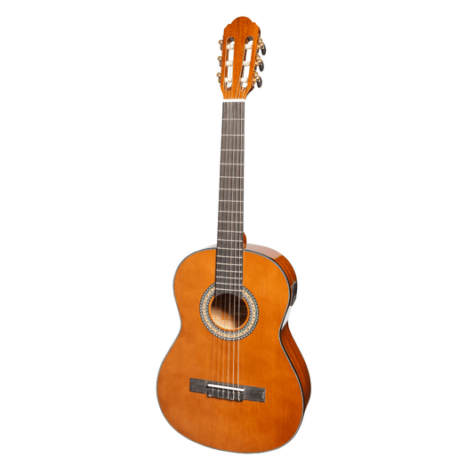 Martinez G-Series 3/4 Size Electric Classical Guitar with Tuner (Natural-Gloss) - GIG Guitars