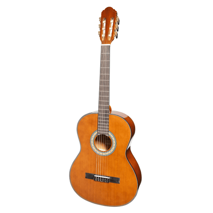 Martinez G-Series Full Size Classical Guitar with Tuner (Natural-Gloss) - GIG Guitars