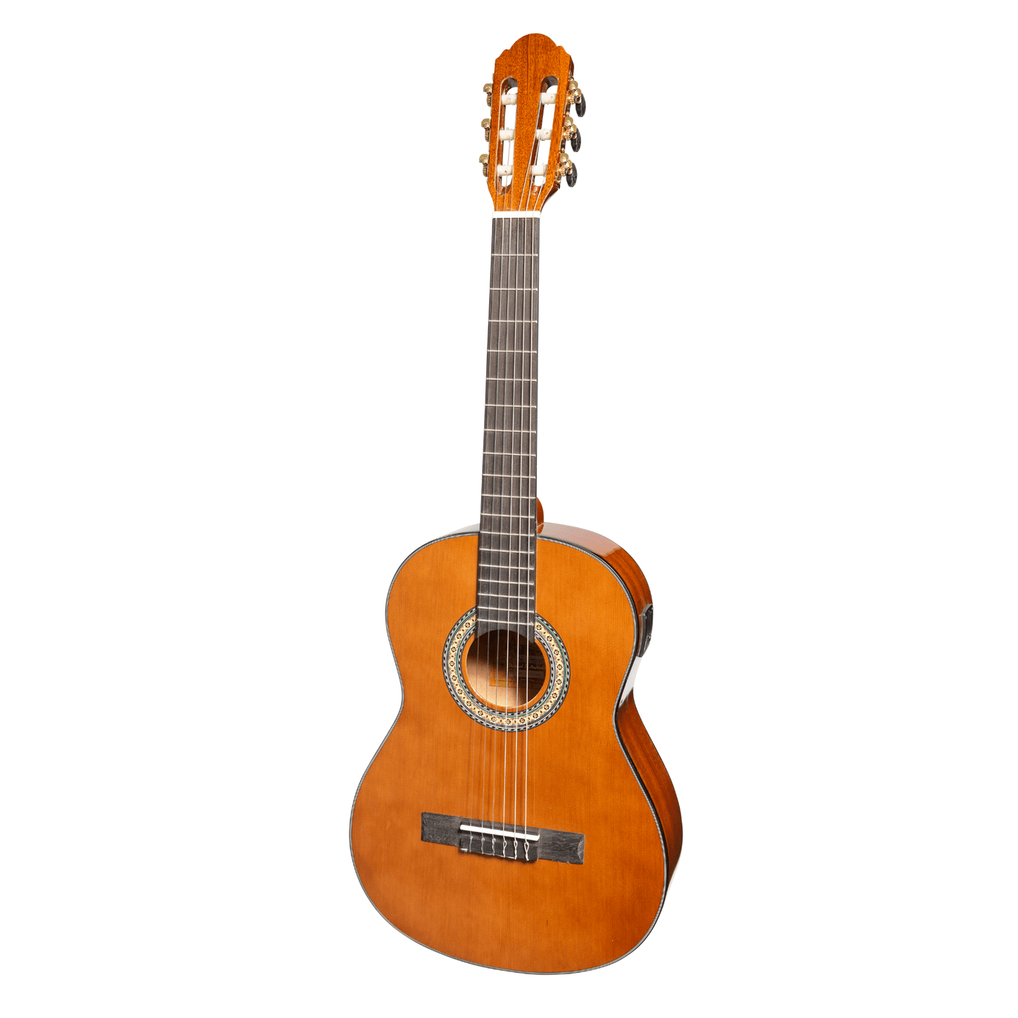 Martinez G-Series Left Handed 3/4 Size Electric Classical Guitar with Tuner (Natural-Gloss) - GIG Guitars