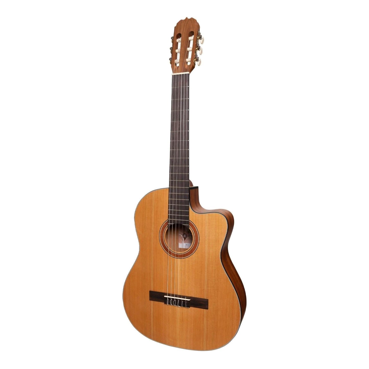 Martinez 'Natural Series' Solid Cedar Top Acoustic-Electric Classical Cutaway Guitar (Open Pore) - GIG Guitars