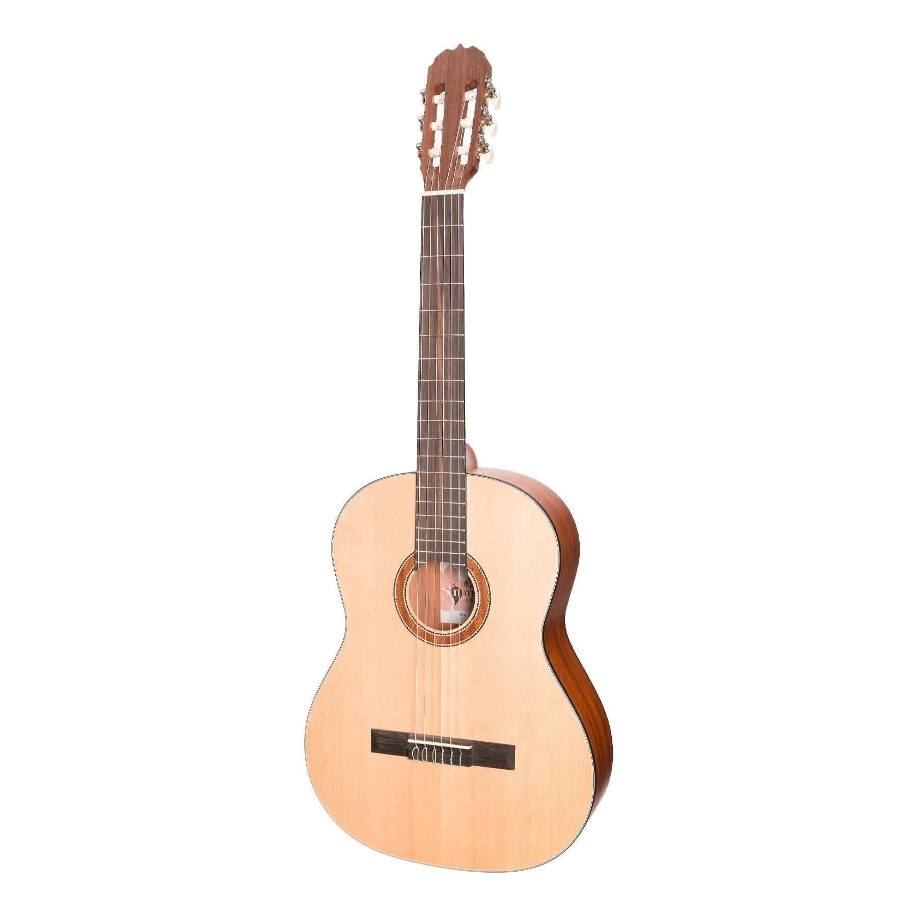 Martinez 'Natural Series' Spruce Top Acoustic Classical Guitar (Open Pore) - GIG Guitars