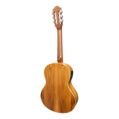 Martinez 'Slim Jim' 3/4 Size Electric Classical Guitar Pack with Pickup/Tuner (Jati-Teakwood) - GIG Guitars