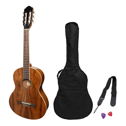 Martinez 'Slim Jim' 3/4 Size Student Classical Guitar Pack with Built In Tuner (Rosewood) - GIG Guitars