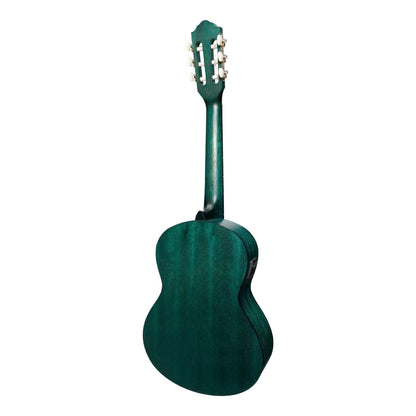 Martinez 'Slim Jim' 3/4 Size Student Classical Guitar Pack with Built In Tuner (Teal Green) - GIG Guitars